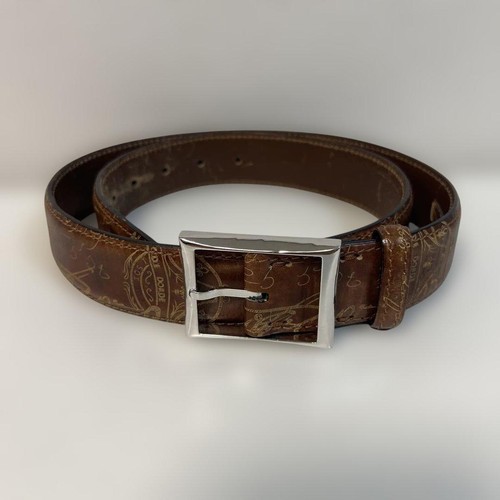 Berluti leather belt - 85, brown