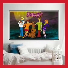 TOILE AFFICHE POSTER TOILE FIGURINE SCOUBIDOU SCOOBY DOO JEU DECO CHAMBRE ENFANT