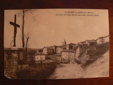 cpa 69 st andre la cote la croix de font benite 