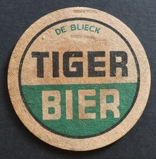 Sous-bock bière TIGER BIER DE BLIECK brasserie beermat 13