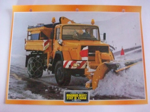 Carte fiche camion travaux - fiche,