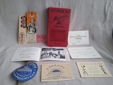 Guide Michelin 1958 avec différentes publicité d'époque 