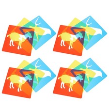  24 pièces pochoirs à bois