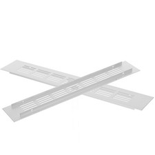  2 Pcs Grille Soupirail Couvertures D'aération De Plafond Calandre À Éventail