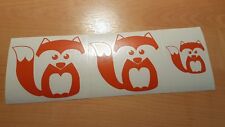 3 stickers autocollant renard