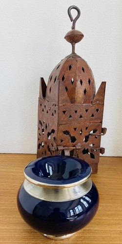 Cendrier marocain bleu - cendrier,
