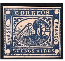 ARGENTINE !  Timbre ancien de