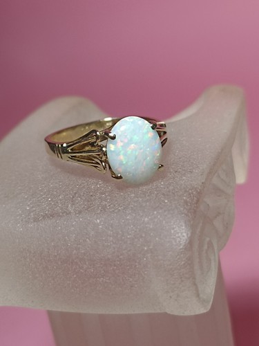 Bague carats et opale - 14,