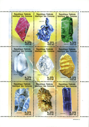 Stamps comoros 1998 imperf - stamps,