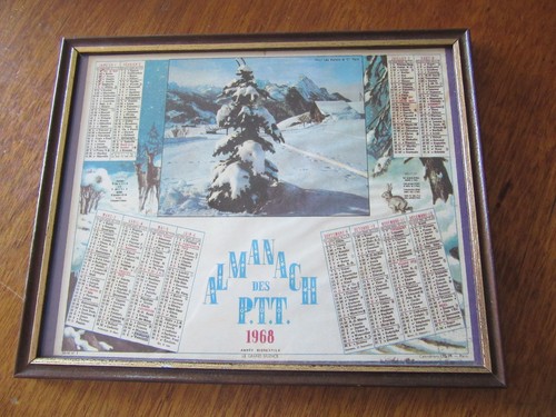 Calendrier almanach des ptt - des,