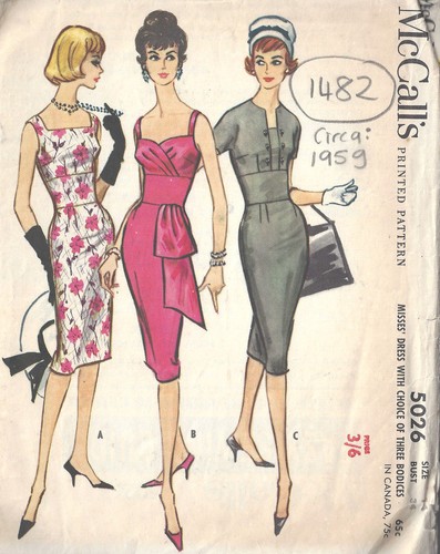 Patron couture vintage 1959 - couture,