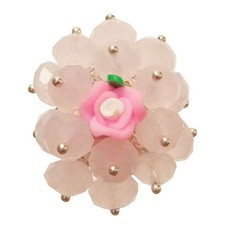 Bague cristal facette ROSE