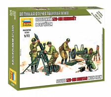 Soviet 120mm Mortar W / Crew 1:72 Figurine Plastique Model Kit Zvezda