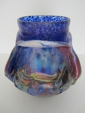 BOUTIQUE DECORETOUT31 / BROCANTE ANTIQUITES /VASE EN VERRE SOUFFLE DE J.C NOVARO