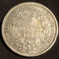 Monnaie 5 Francs Cérès 1849 A