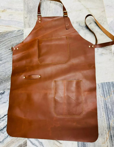 Tablier cuir véritable - en,