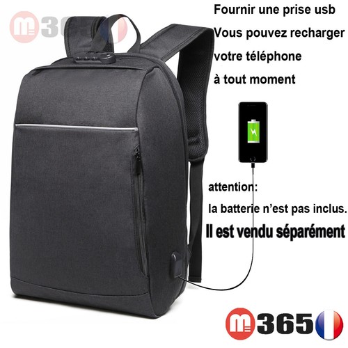 Sac dos homme chargeur usb - dos,