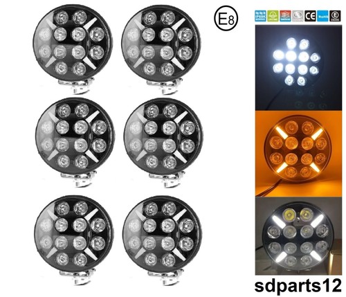 12v 24v led 60w - 6x, phares