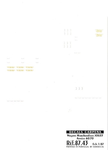 Decalcomanie decals ho - decals,
