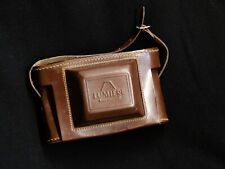 étui en cuir pour Appareil Photo LUMIÈRE des Années 40/50