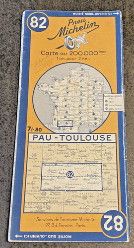 Carte michelin pau - 82,
