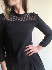 Robe noire Kookai plastron