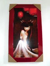 Joli tableau cadre rouge décoratif mural asiatique Japon Chine chambre salon