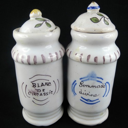 Ancien pots parfumeur - pots, faïence