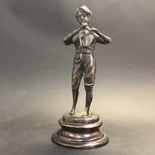 Bronze, « Le joueur de flûte », H: 26 cm 
