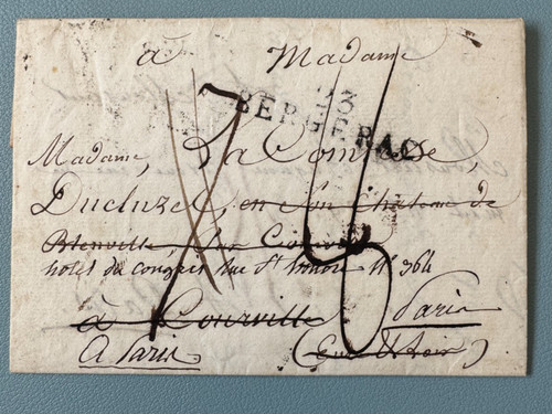 1821 lettre bergerac - lettre,