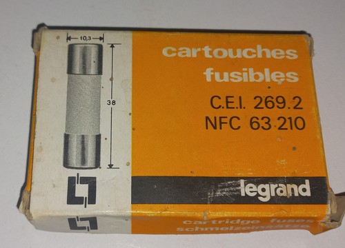 Cartouche fusible 20a legrand - 20a,