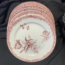 Sarreguemines  6 assiettes A Dessert Plates  FONTANGES Faïence 20 Cm (23)