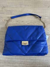 Sac à main bleu et doré neuf