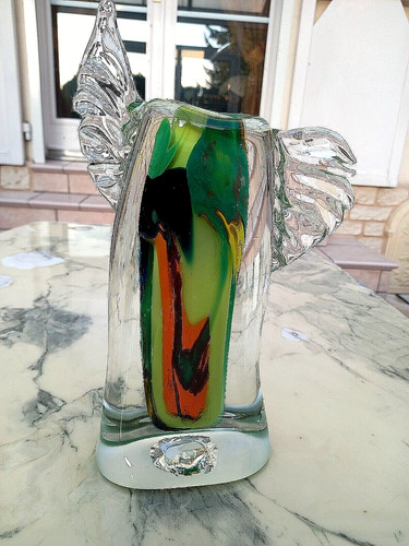 Vase verre souffle - vase,