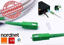 Câble/Rallonge 2M Fibre Optique {orange/sfr/bouygue/sosh} - Jarretière APC/APC