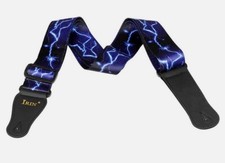 Sangle guitare/basse réglable Bleu ou rouge