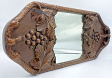 Antique french wood tray early 1900's woodwork signed