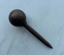 Ancien outil de bijoutier enclume d'armurier tête ronde champignon boule en...