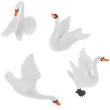  4 Pcs Cygne Miniature