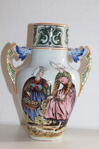 Ancien vase balustre geo - vase,