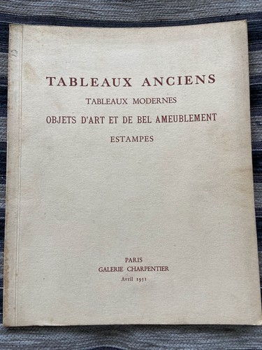 Rare catalogue vente 1951 - vente,