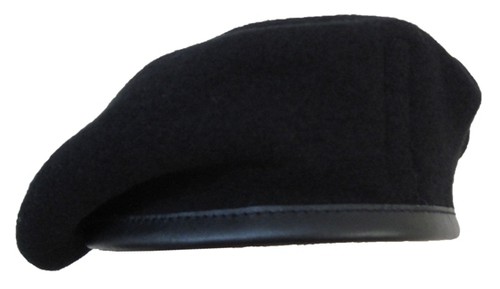 Britanique laine béret noir - béret,