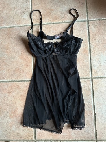 Nuisette dentelle voile - nuisette,