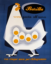 Affiche Barilla Pasta poule et