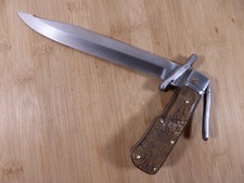 Couteau pliant chasse BEGON A LA D'ESTAING croûte de CORNE THIERS France