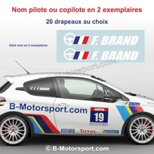 Autocollant nom pilote ou