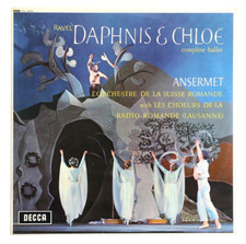 EX+ SXL 6204 ANSERMET Ravel Daphnis et Chloé UK 1965 Decca ED3 WB STEREO LP
