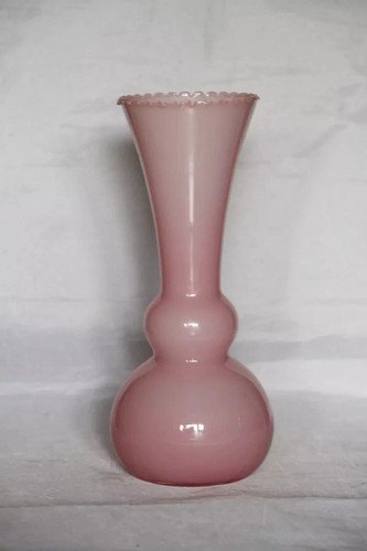 Vase opaline rose - , 22cm