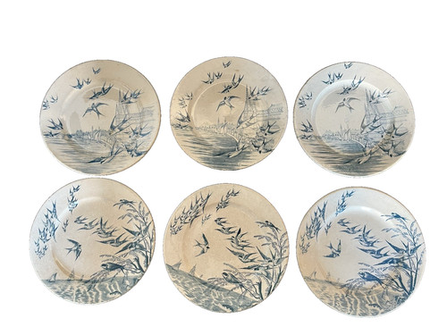 Ensemble assiettes décor - de,