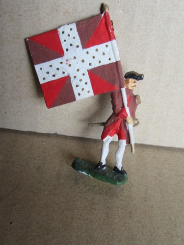 C378 plat etain soldat porte - etain,